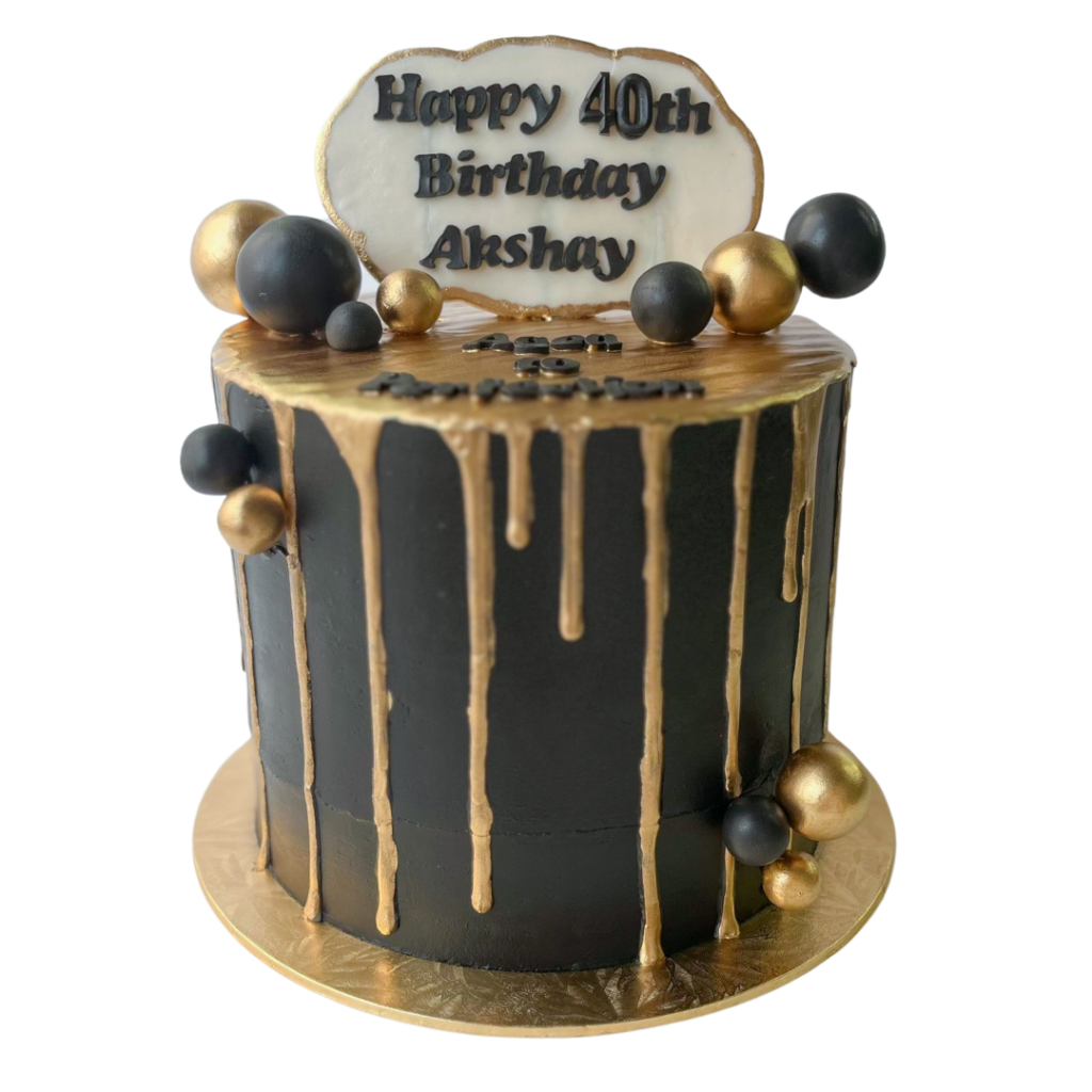 Gold Drip Cake